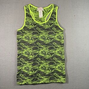 F&F sport heather green Run Racerback Tank Top One Size activewear